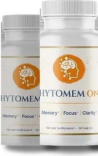 Front of a Phytomem One bottle labeled Memory, Focus, Clarity, with a second bottle behind it